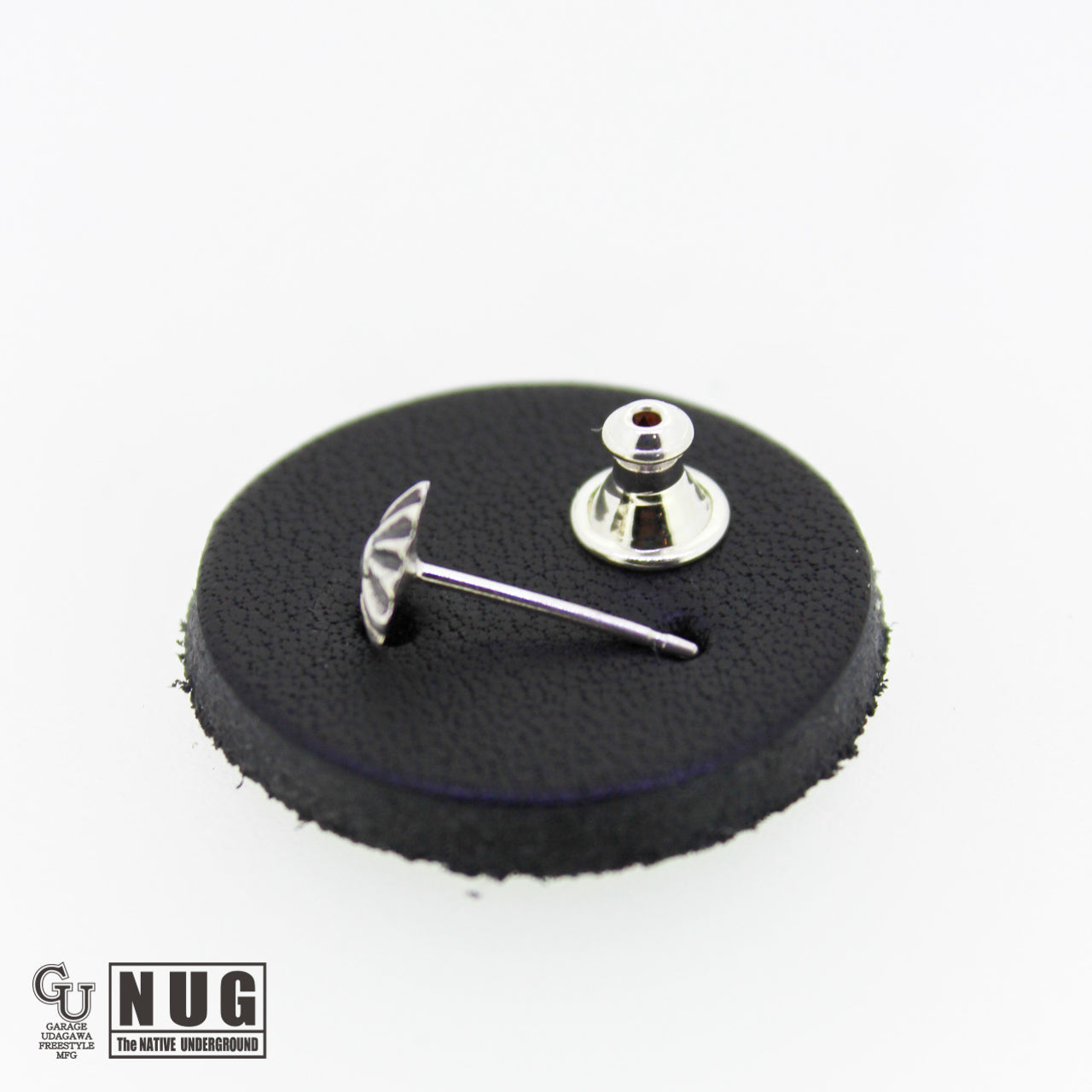 シルバー ミニコンチョピアス フラワー #3 (両耳用)