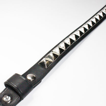 ピラミッド スタッズベルト シングル ニッケル 16mm