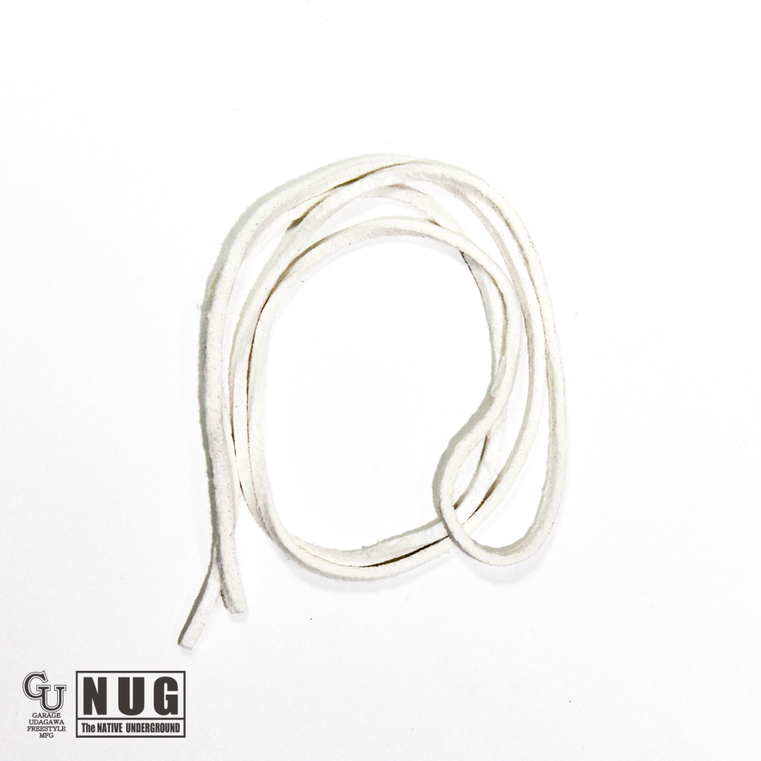 鹿革紐 ディアスキンレース 3本セット（黒、白、キャメル）