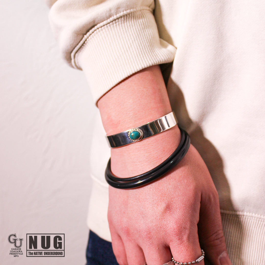 ttt様 オーダー品　モレンシ　ナチュラル　ターコイズ　シルバー　バングル ttt様 オーダー品 モレンシ ナチュラル ターコイズ シルバー