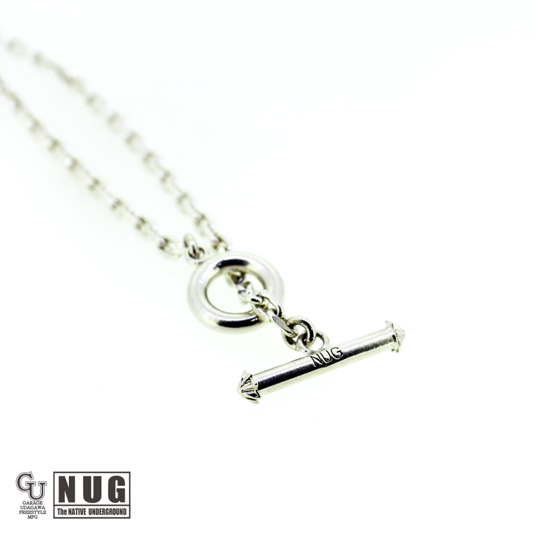 カービングフェザー Msize マンテル ケーブルチェーンネックレス 4面カット 50cm Φ1.0mm