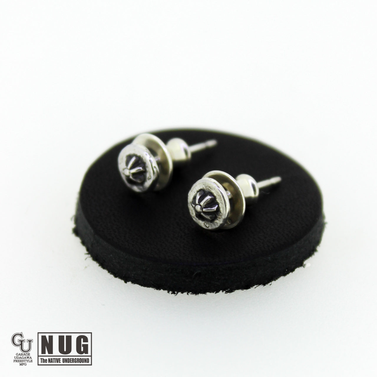 ハンドメイド ショットプレートピアス #7