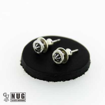 ハンドメイド ショットプレートピアス #7