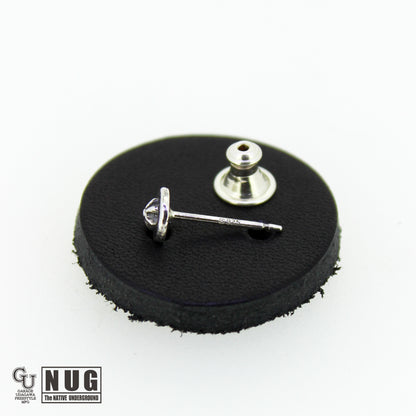 ハンドメイド ショットプレートピアス #7