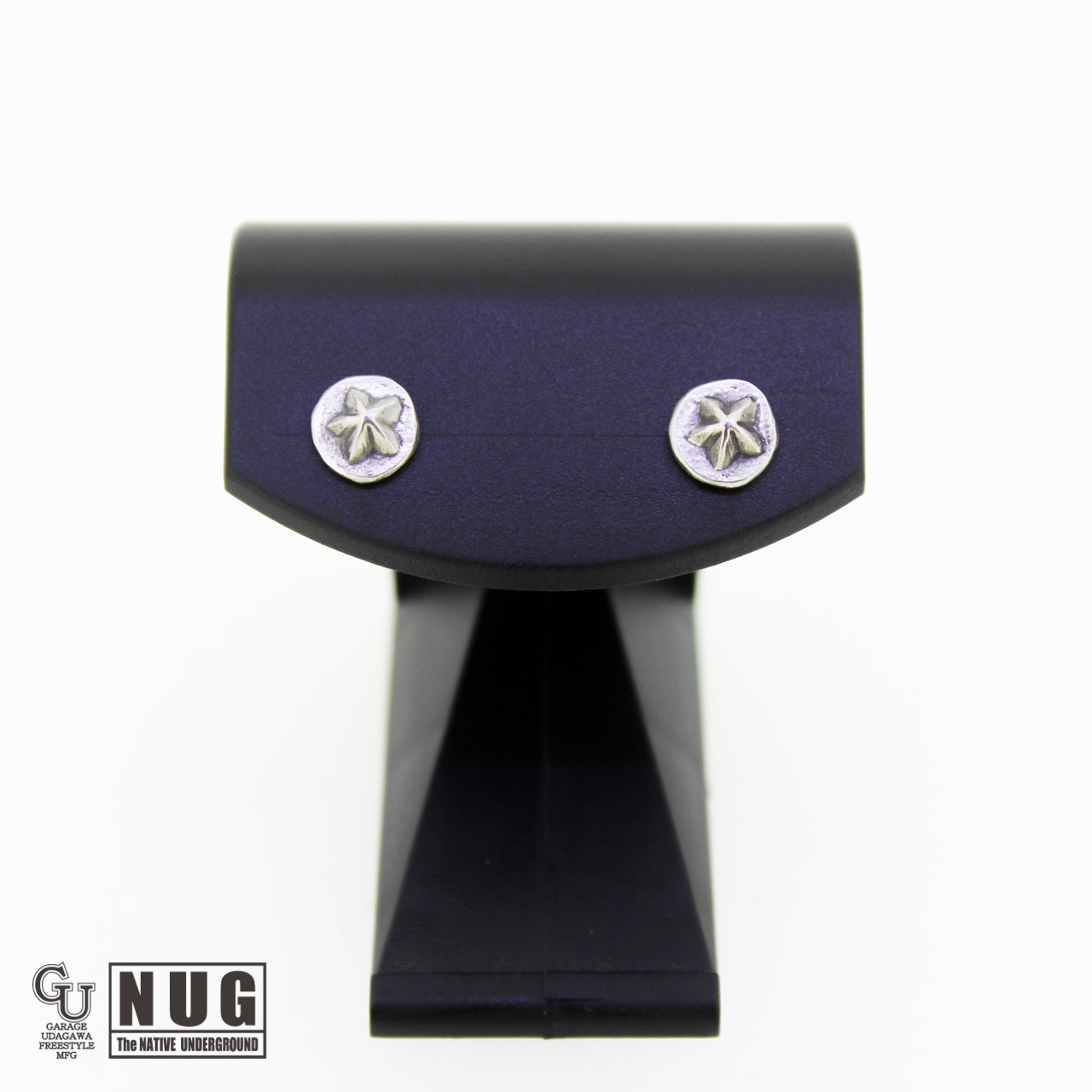 ハンドメイド ショットプレートピアス #8