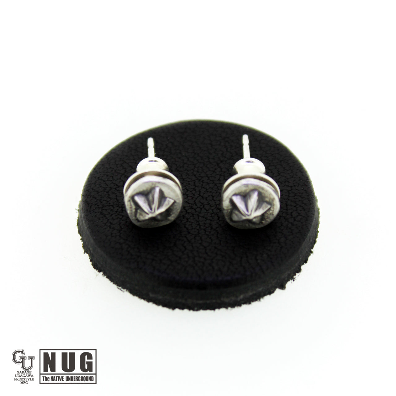 ハンドメイド ショットプレートピアス #8