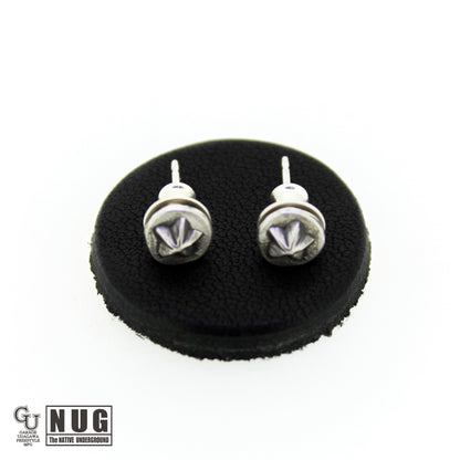 ハンドメイド ショットプレートピアス #8