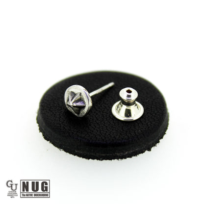ハンドメイド ショットプレートピアス #8
