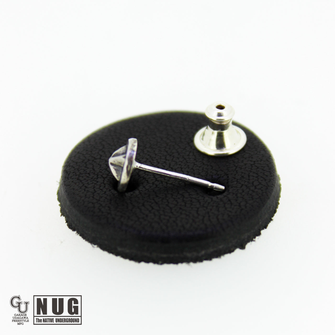 ハンドメイド ショットプレートピアス #8