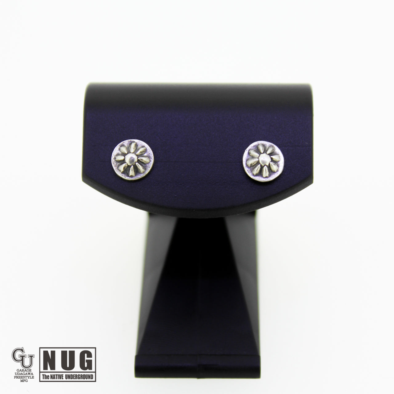 ハンドメイド ショットプレートピアス #9