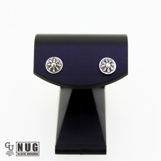 ハンドメイド ショットプレートピアス #9