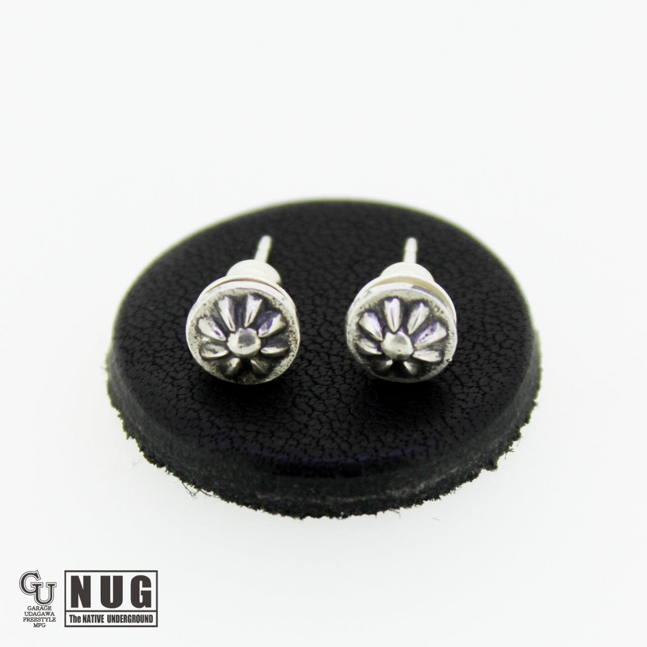 ハンドメイド ショットプレートピアス #9