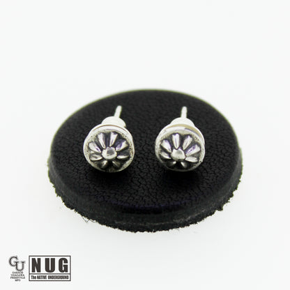 ハンドメイド ショットプレートピアス #9