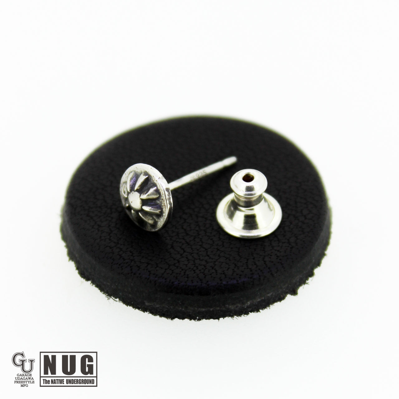 ハンドメイド ショットプレートピアス #9