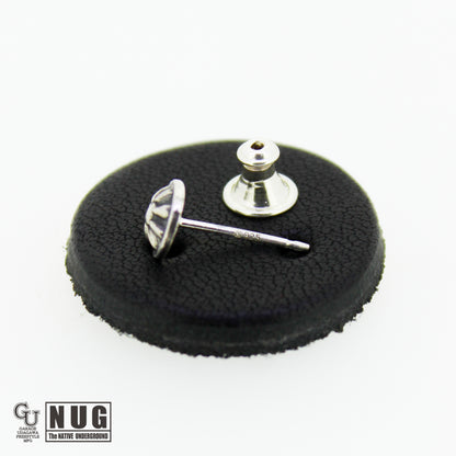 ハンドメイド ショットプレートピアス #9