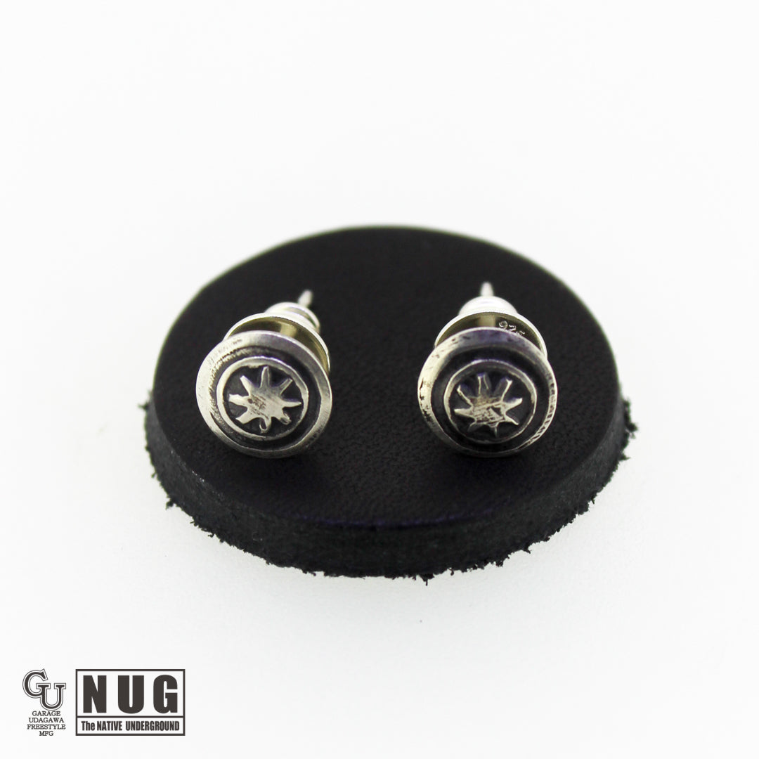 ハンドメイド スタンピングピアス #11