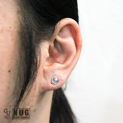 ハンドメイド スタンピングピアス #11
